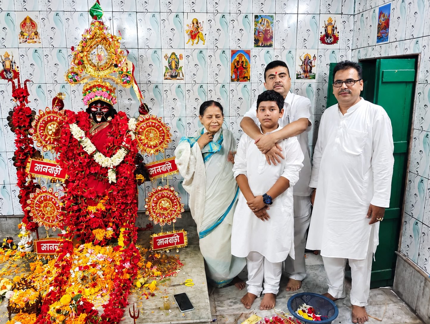 A family receives blessings